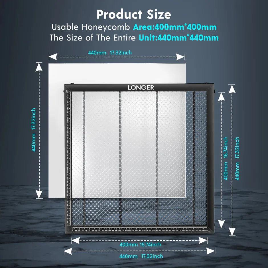Longer Honeycomb Working Table 440*440mm² - 3Digital | Droni e Stampanti 3D